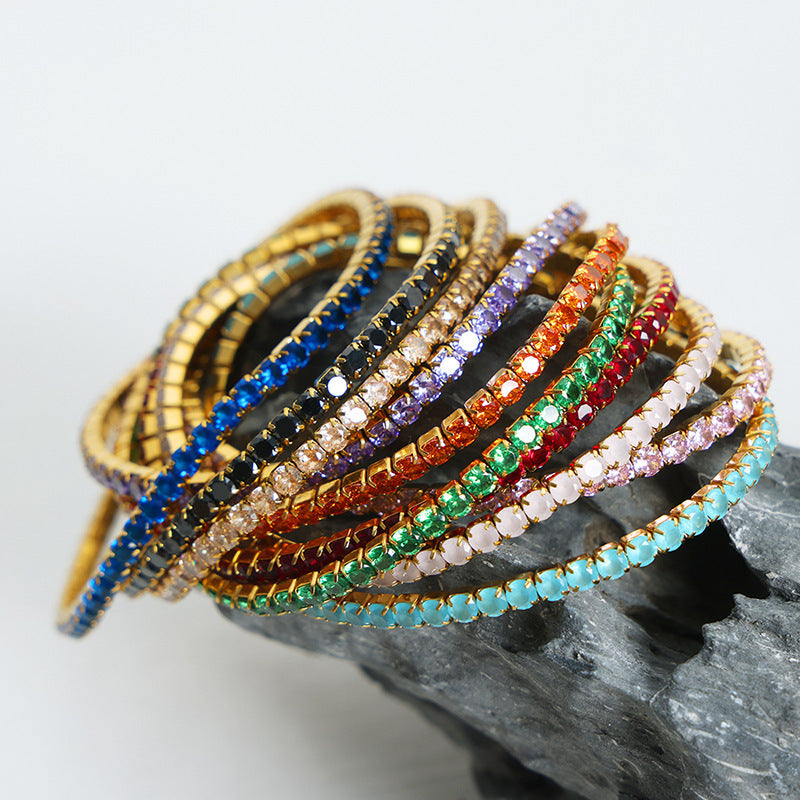 Bracciale Arcobaleno: Eleganza in ogni tonalità