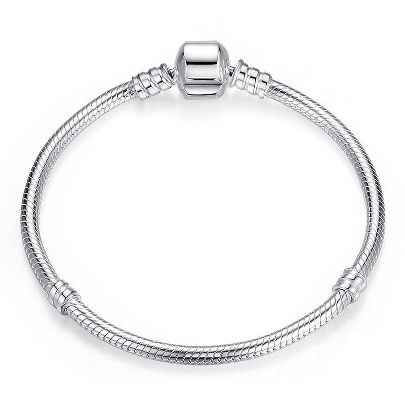 Bracciale con maglia in osso di serpente con chiusura a clip, il bracciale più venduto in europa