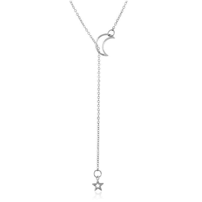 Fashion Simple Moon Star Necklace