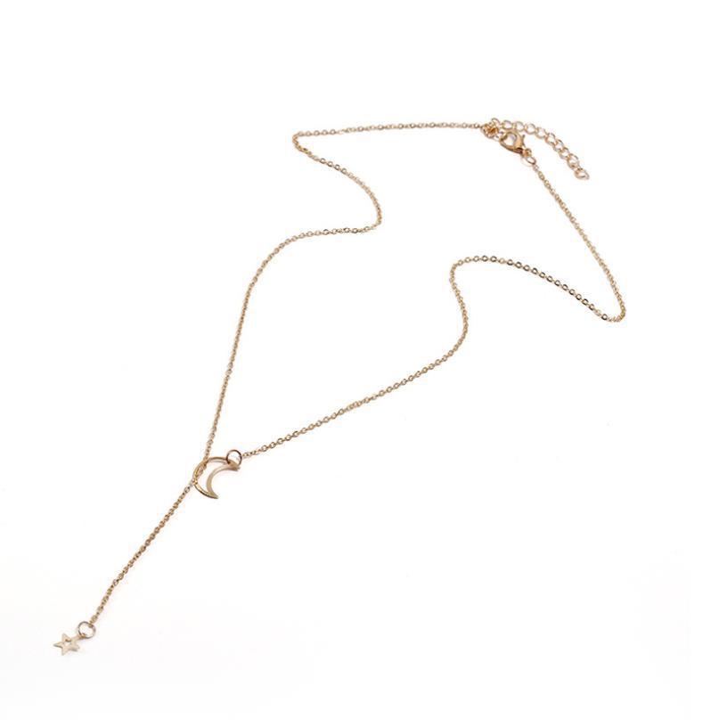 Fashion Simple Moon Star Necklace