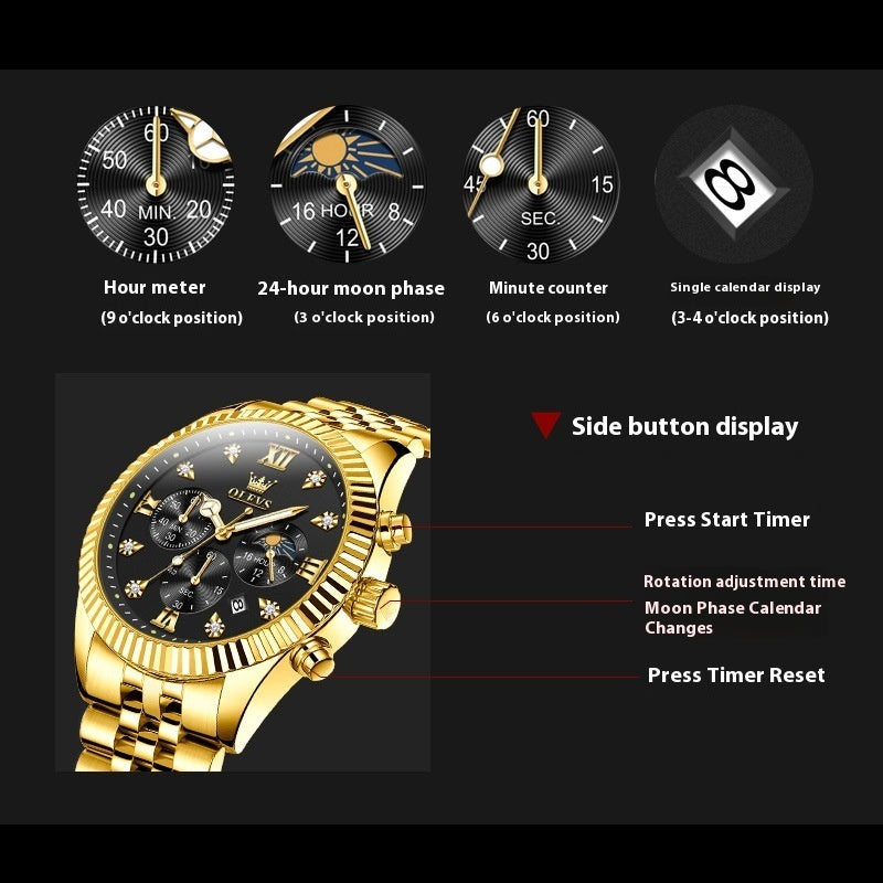 Orologio al Quarzo alla Moda da Uomo